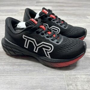 TYR RD-1X Women' Runner Shoes Size 6.5‎ Black Lace-Up Round Toe Low Top Sneakers